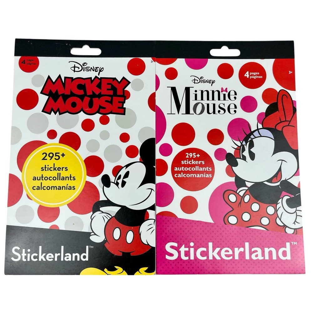 Disney Mickey & Minnie Mouse‎ Stickerland Sticker Books 295+ Each School Gift